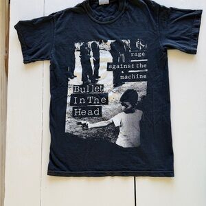 Vintage 90s Rage Against the Machine Black Small T-Shirt